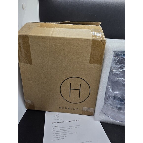 Henning Lee 4-Cup Precision Batter Dispenser Model K75690 - Open Box - Picture 6 of 6